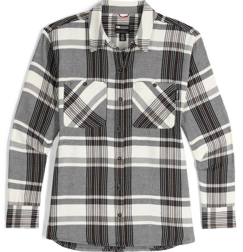 Feedback Flannel Twill Shirt - Womens - Bronze Plaid 1