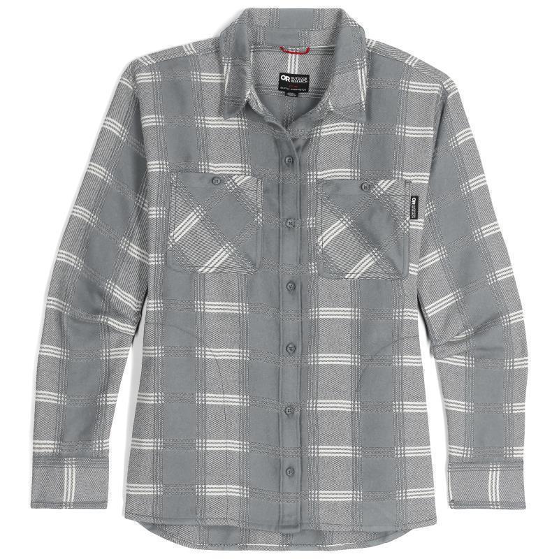 Feedback Flannel Twill Shirt - Womens - Light Pewter 1
