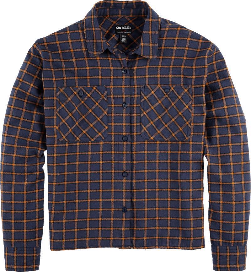 Feedback Lightweight Flannel Shirt - Womens - Naval Blue Plaid 1