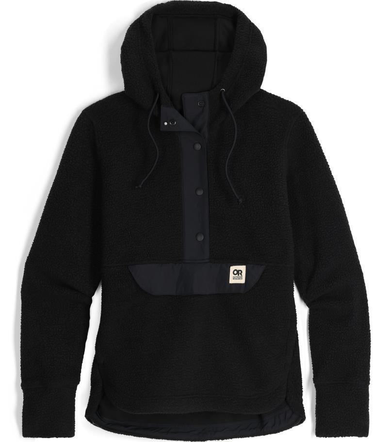 Grayland Fleece Pullover Hoodie - Womens - Black 1