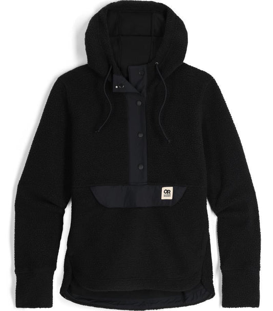 Grayland Fleece Pullover Hoodie - Womens - Black 1