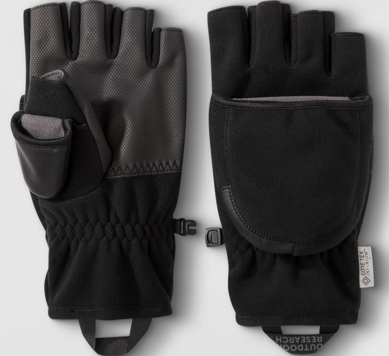 Gripper Plus Convertible Mitts - Black 2