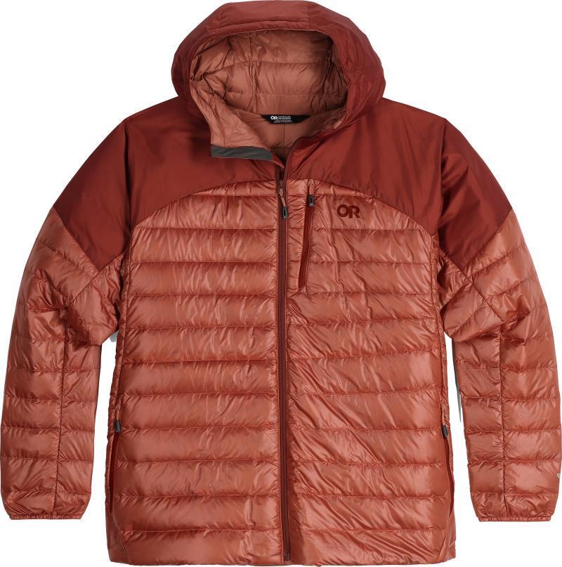 Helium Down Hoodie, Plus - Womens - Cinnamon / Brick 1