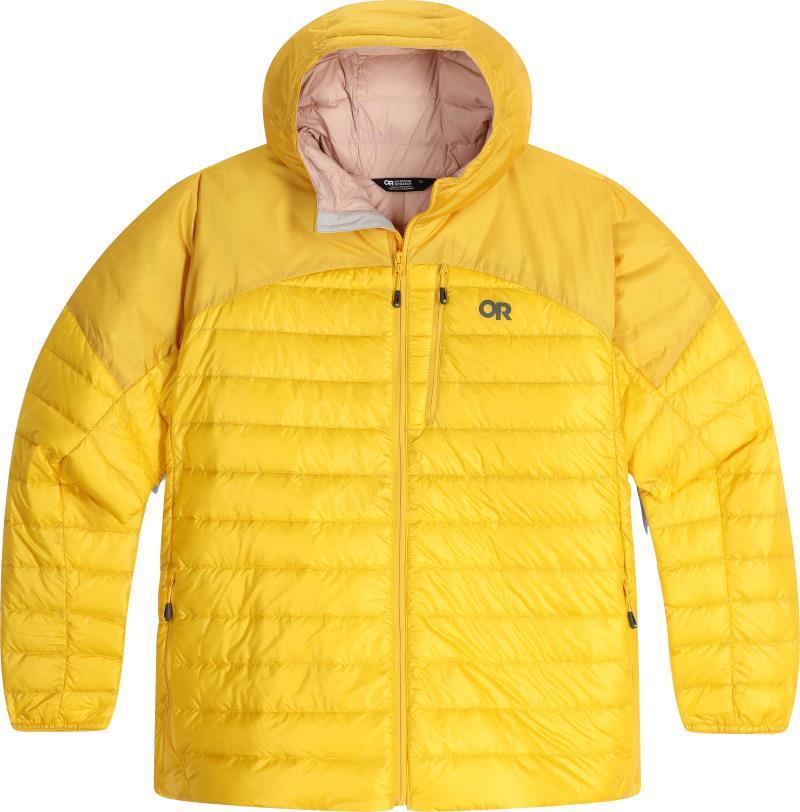 Helium Down Hoodie, Plus - Womens - Saffron 1