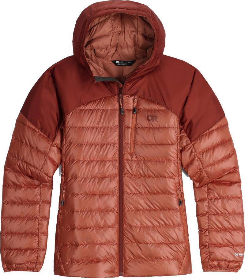 Helium Down Hoodie - Womens - Cinnamon / Brick 1