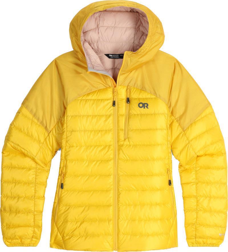 Helium Down Hoodie - Womens - Saffron 1