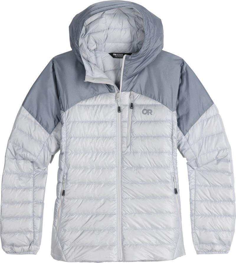 Helium Down Hoodie - Womens - Titanium / Slate 1