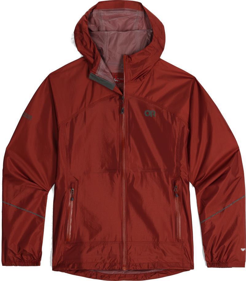 Helium Rain Jacket - Womens - Brick 1