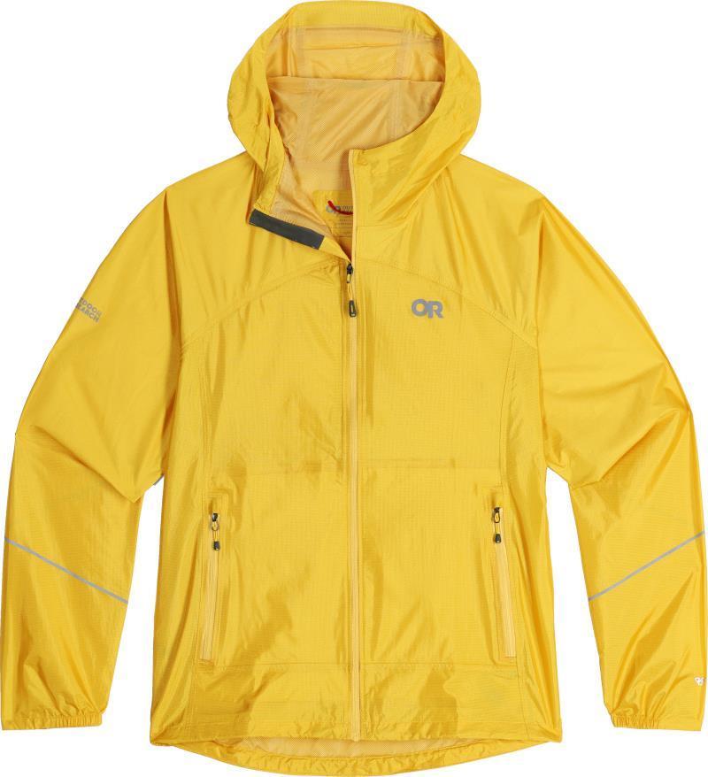 Helium Rain Jacket - Womens - Saffron 1