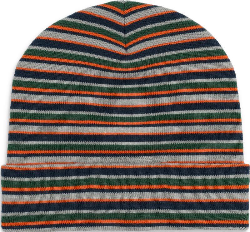 Juneau Stripe Beanie - Naval Blue 1