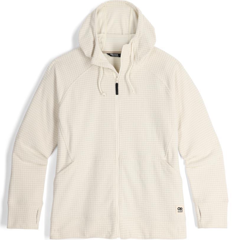 Mega Trail Mix Fleece Full Zip Hoodie, Plus - Womens - Bone 1
