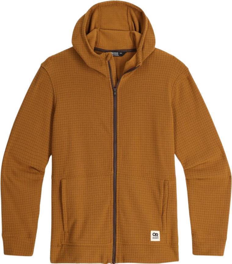 Mega Trail Mix Fleece Full Zip Hoodie - Mens - Bronze 1