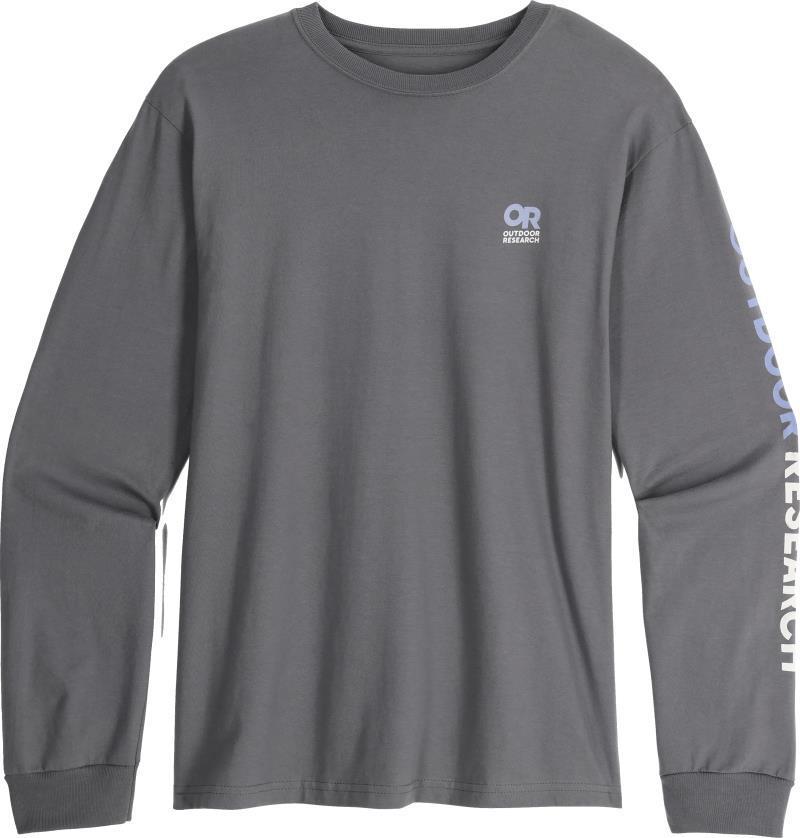 OR Lockup Chest Logo LS T-Shirt - Unisex - Charcoal / Topaz 1
