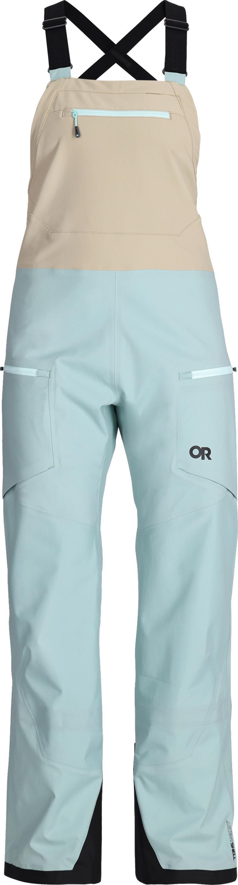 Skytour AscentShell Bibs - Womens - Sage / Pro Khaki 1