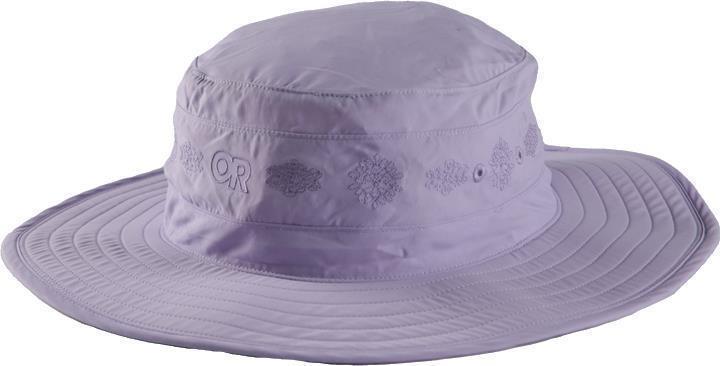 Solar Roller Sun Hat - Womens - Lavender - Rice Embroidery 1