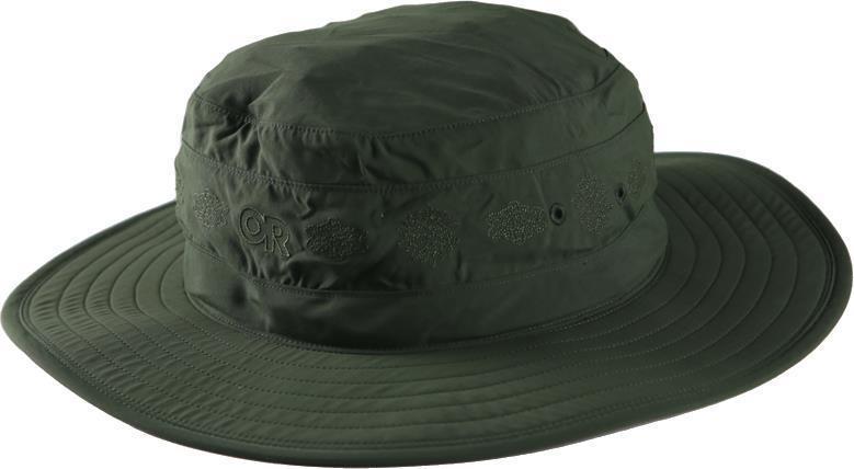 Solar Roller Sun Hat - Womens - Verde - Rice Embroidery 1