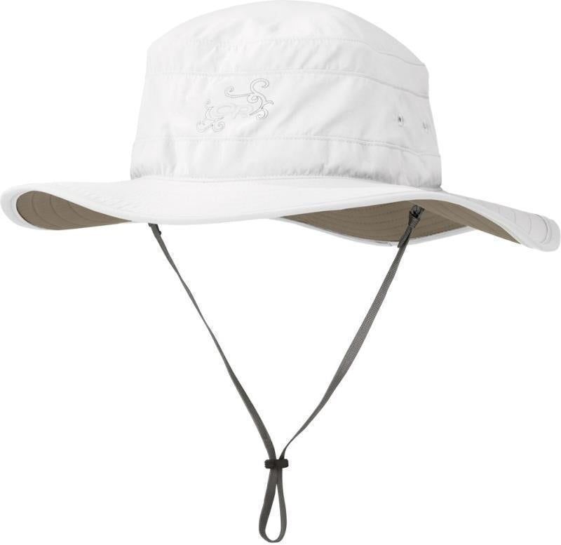Solar Roller Sun Hat - Womens - White / Khaki 1