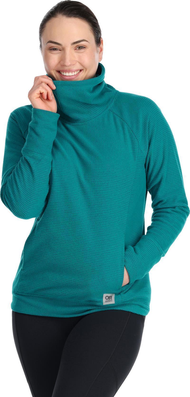 Trail Mix Cowl Pullover - Womens - Deep Lake 2