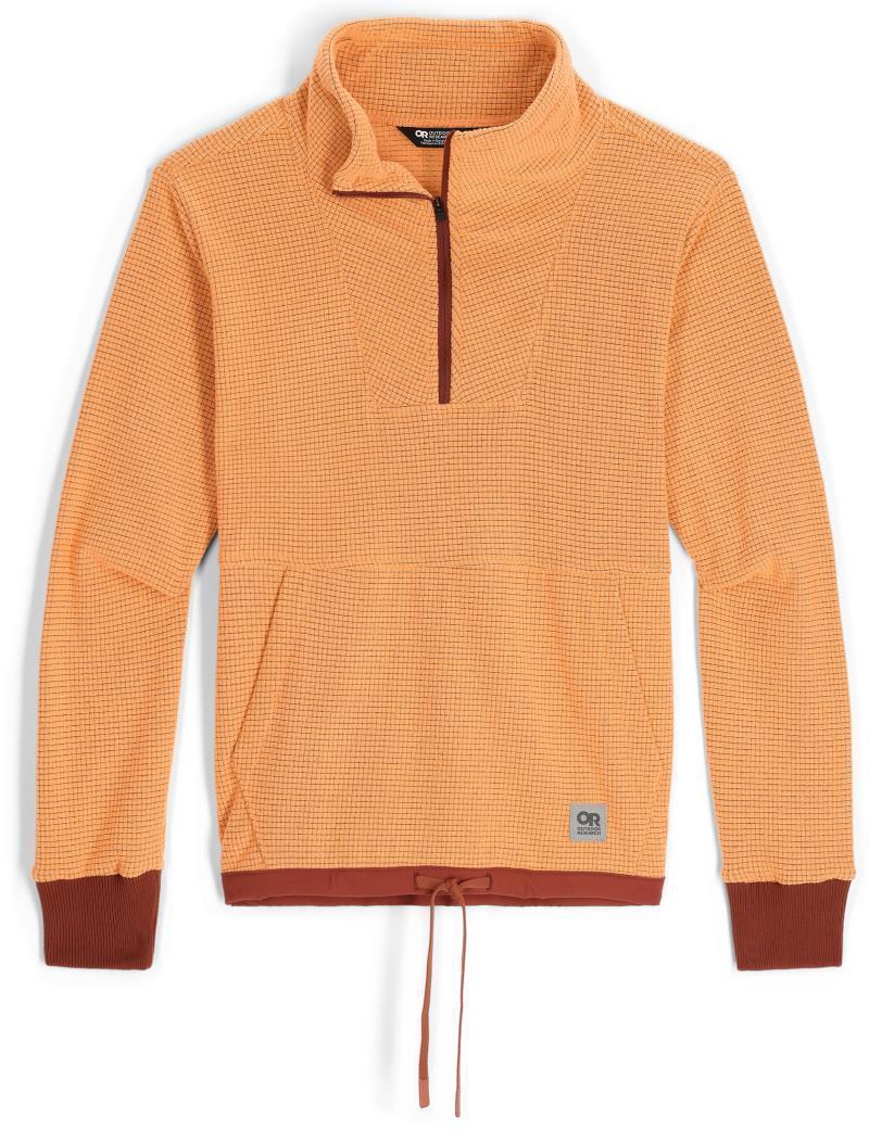 Trail Mix Quarter Zip Pullover - Womens - Orange Fizz / Brick 1