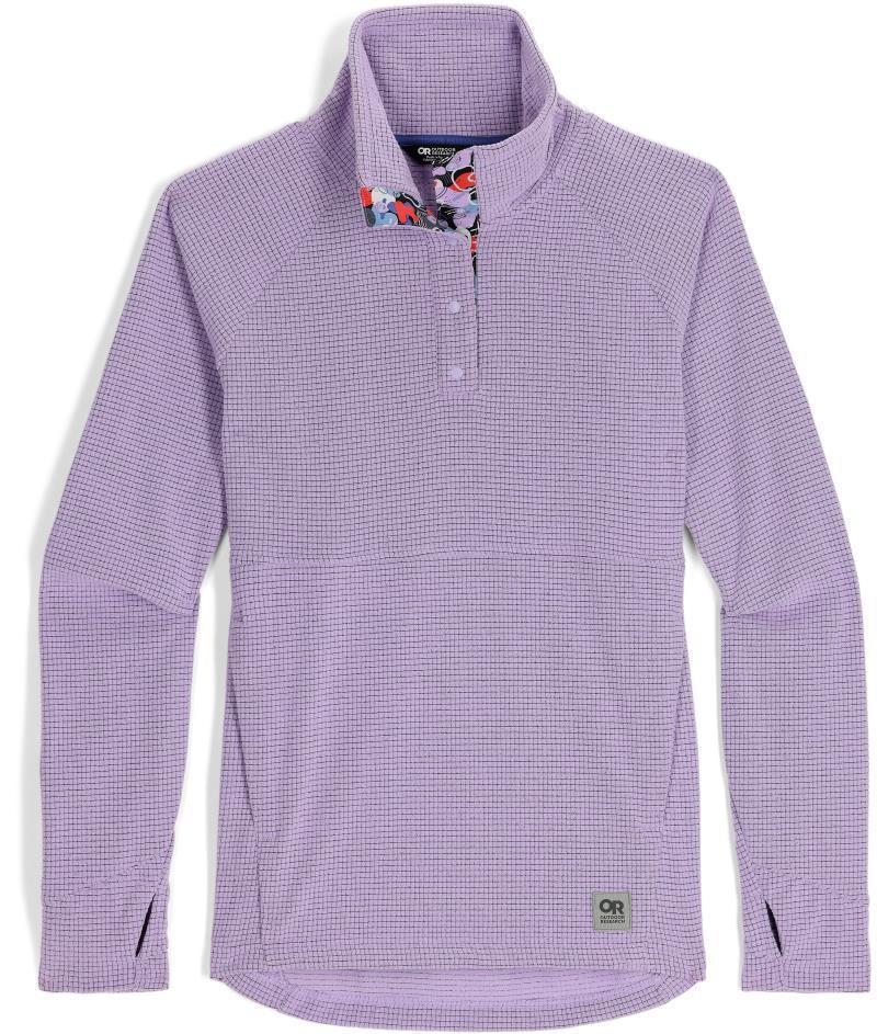 Trail Mix Snap Pullover - Womens - Lavender 1