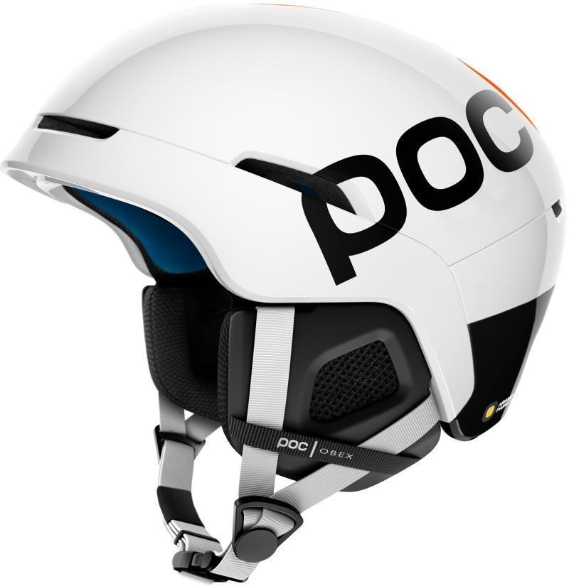 Obex BC SPIN Helmet - Hydrogen White / Flourescent Orange AVIP 1