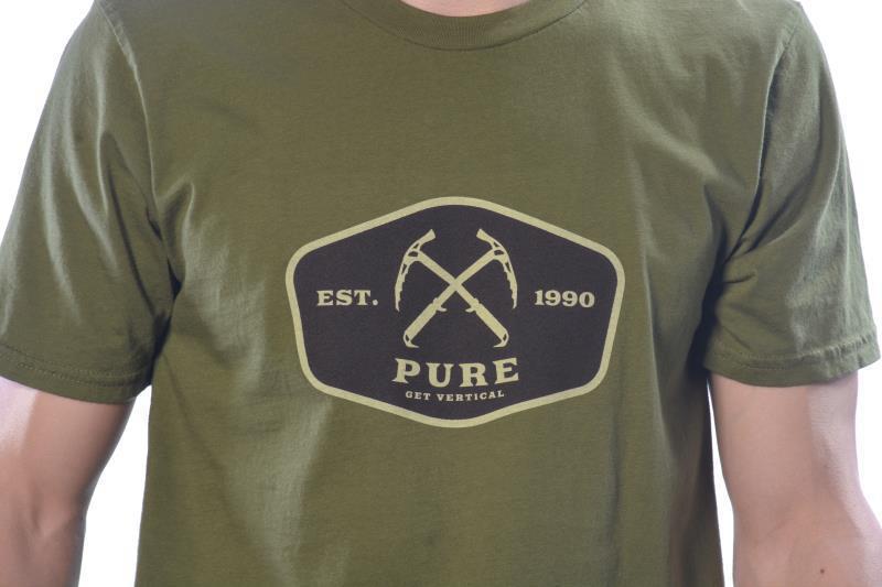 Get Vertical T-Shirt, Organic Cotton - Mens - Olive 2