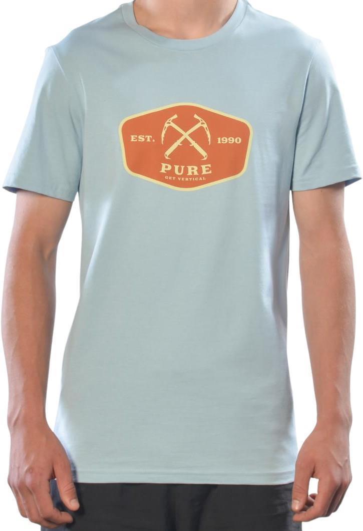 Get Vertical T-Shirt, Pima Cotton - Mens - Blue 1