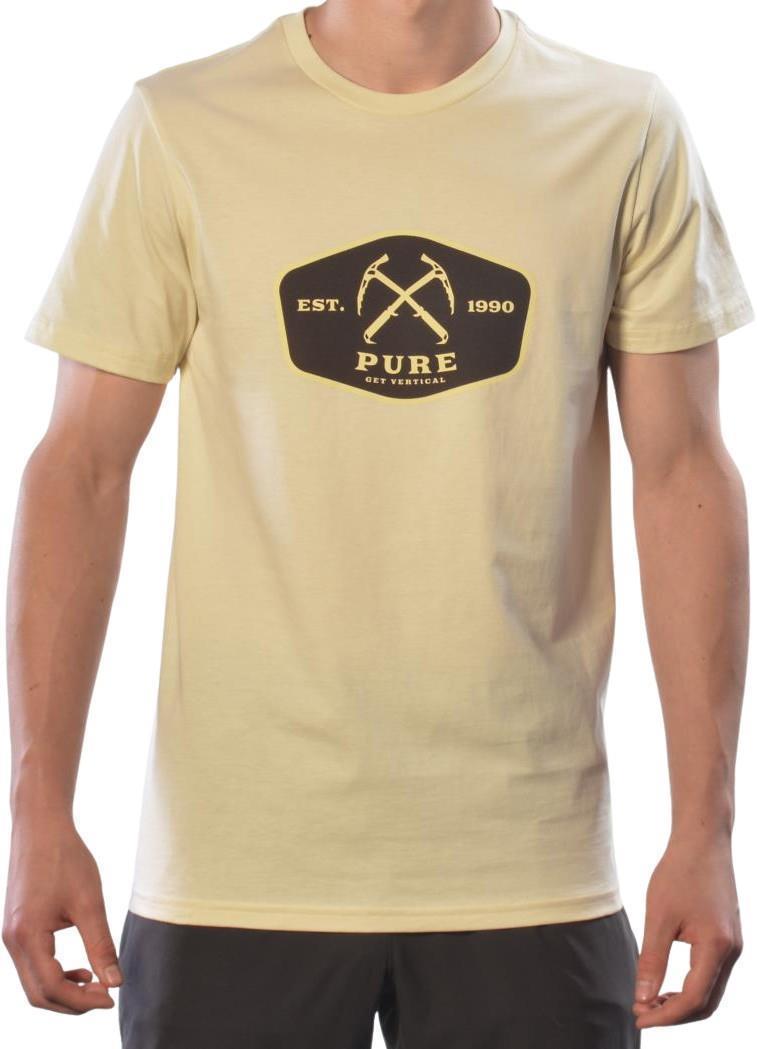 Get Vertical T-Shirt, Pima Cotton - Mens - Natural 1