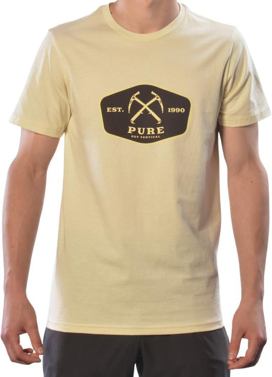 Get Vertical T-Shirt, Pima Cotton - Mens - Natural 1