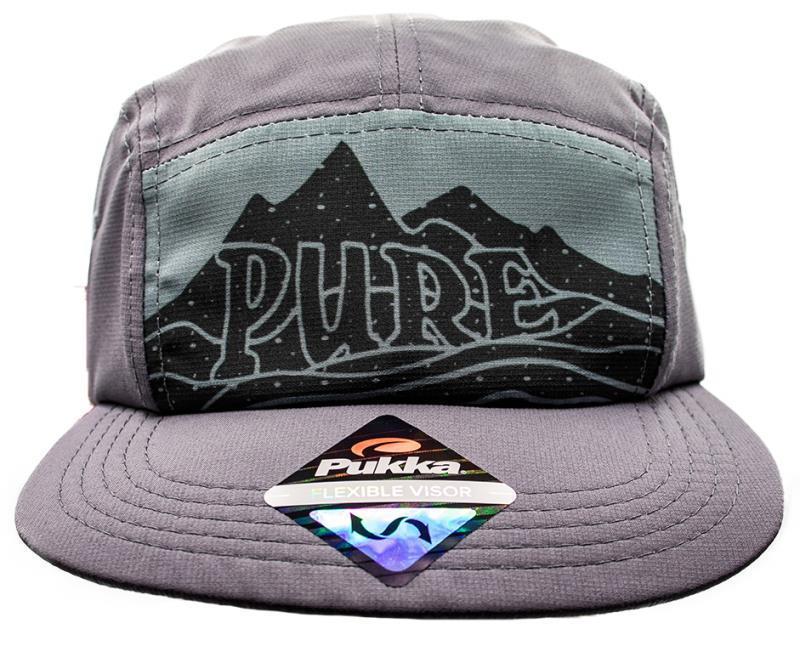 PURE Logo 5-Panel Hat - Charcoal 1