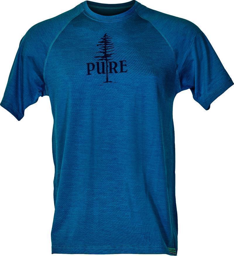 PURE Tree 100% Merino Wool SS T-Shirt - Mens - Glacier 1