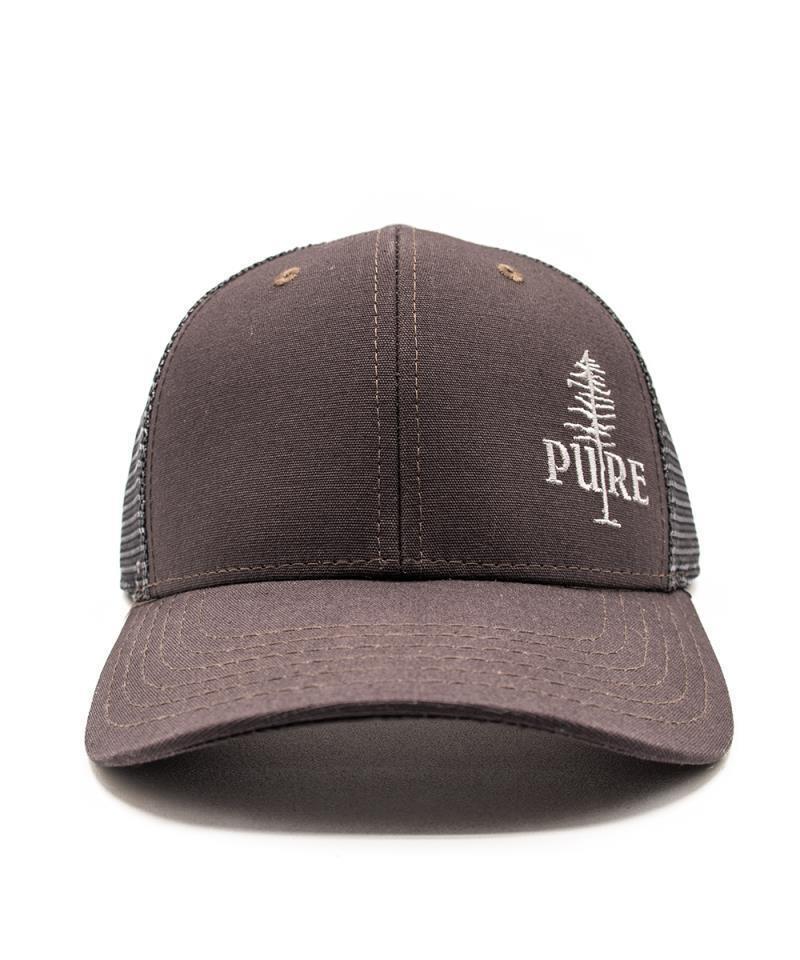 PURE Tree Mesh Trucker Hat - Charcoal 1