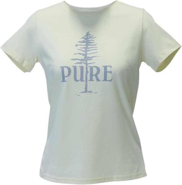 PURE Tree SS T-Shirt, Pima Cotton - Womens - Natural 1