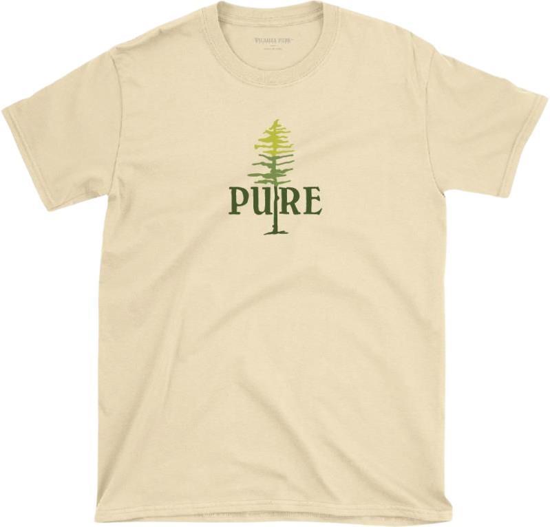 Pima Cotton, PURE Tree, SS T-Shirt - Mens - cream 1