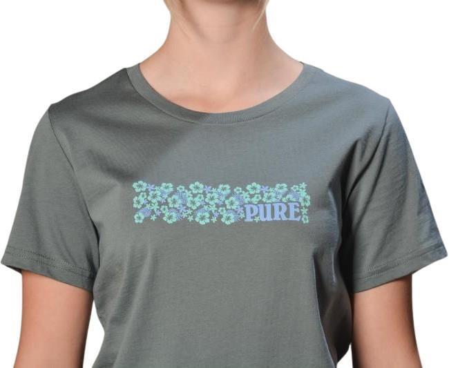 Retro Tropical T-Shirt - Womens - Slate 2