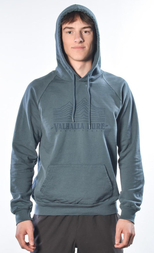 Valhalla Kingdom Hoody, Organic Cotton - Unisex - Smoky Blue 1