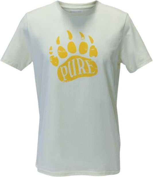 Valhalla Kingdom - Bear Paw Pima Cotton T-Shirt - Mens - Natural 1