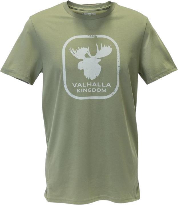 Valhalla Kingdom - Moose Kingdom Pima Cotton T-Shirt - Mens - Olive 1