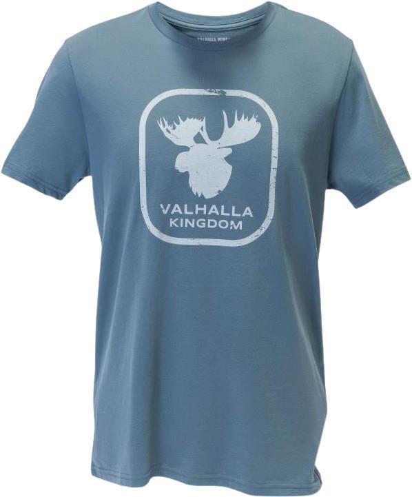 Valhalla Kingdom - Moose Kingdom Pima Cotton T-Shirt - Mens - Slate 1