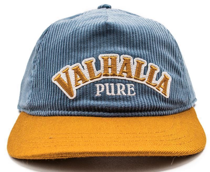 Valhalla PURE Logo Hat - Corduroy - Blue / Orange 1
