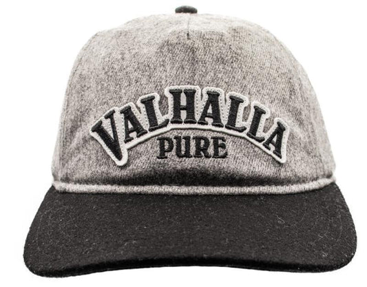 Valhalla PURE Logo Hat - Wool Heather - Charcoal / Black 1