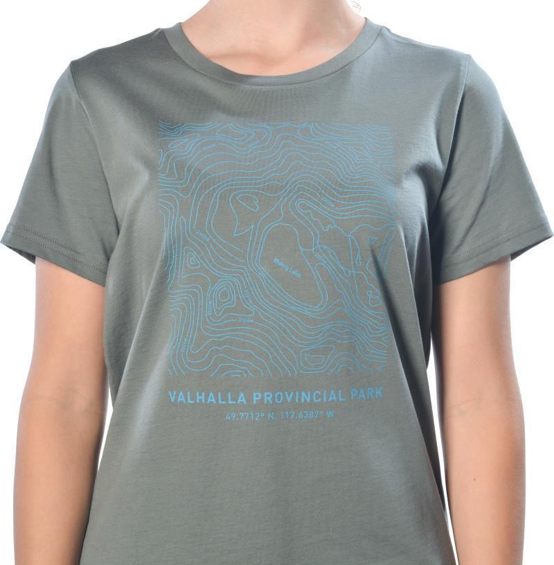 Valhalla Provincial Park, Mulvey Basin SS T-Shirt, Pima Cotton - Womens - Slate 2