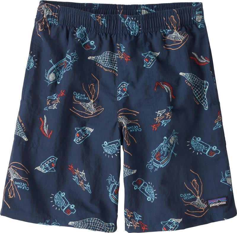 Baggies Shorts, 7" Inseam - Lined - Kids - Clean Currents / Tidepool Blue 1