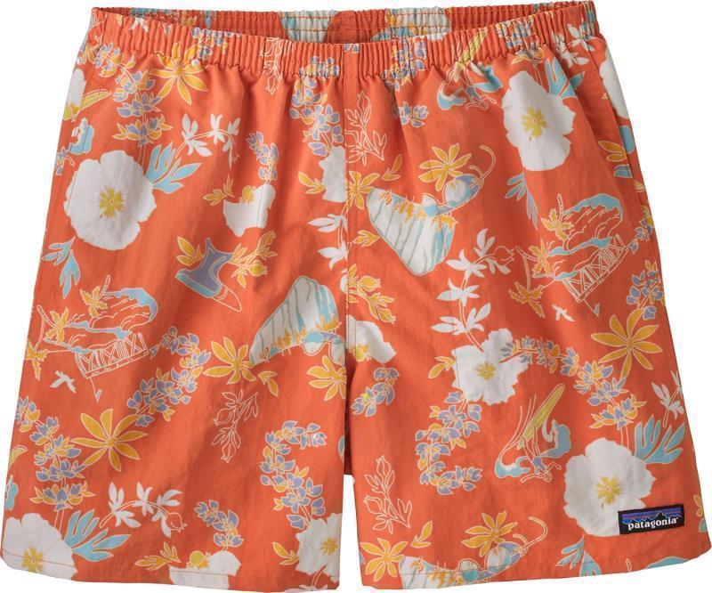 Baggies Shorts, 5" Inseam - Mens - Climb Hike Surf / Tigerlily Orange 1