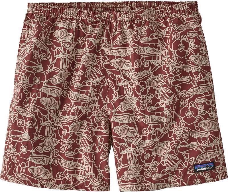 Baggies Shorts, 5" Inseam - Mens - Mushroom Forest Batik / Sequoia Red 1