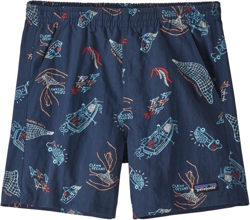 Baggies Shorts, 5" Inseam - Womens - Clean Currents / Tidepool Blue 1