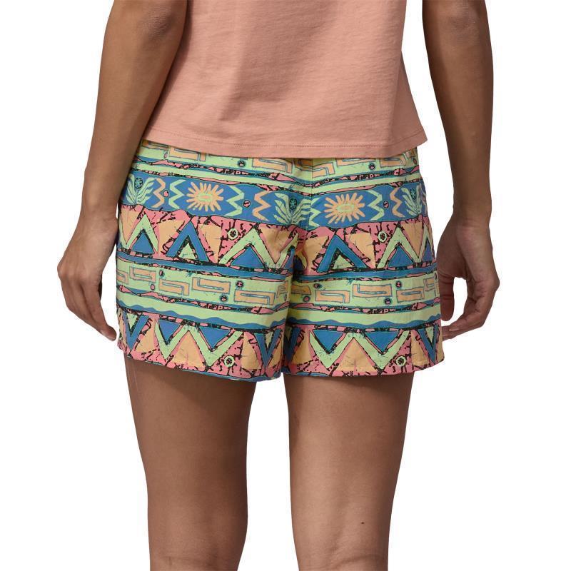Baggies Shorts, 5" Inseam - Womens - High Hopes Geo / Salamander Green 3
