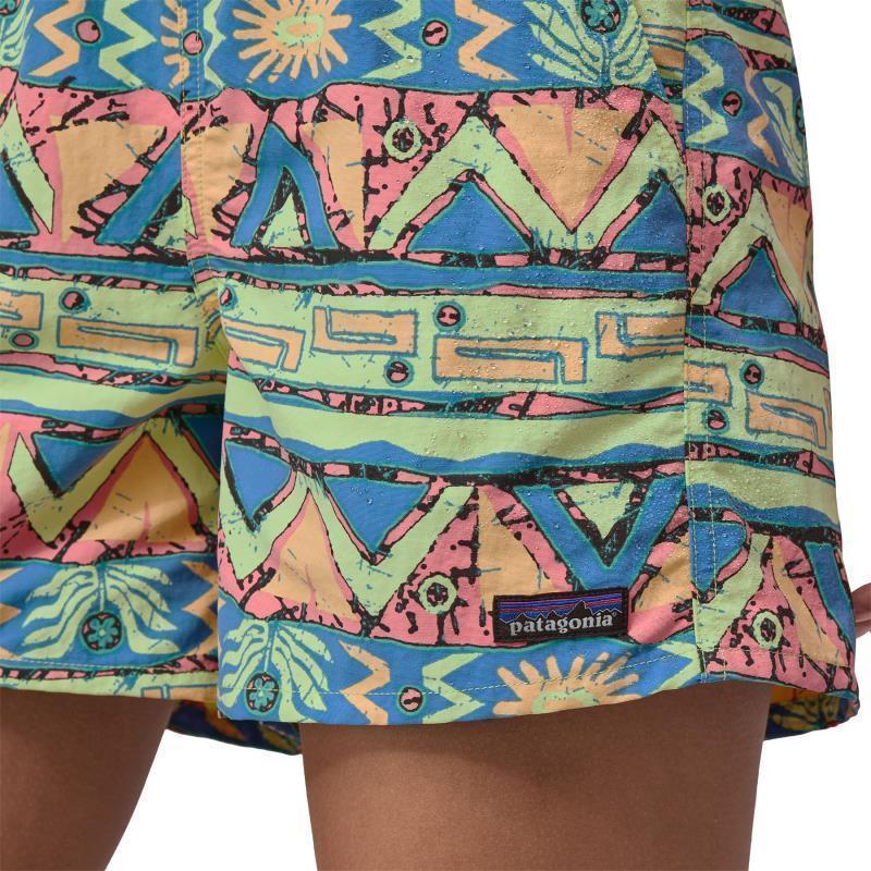 Baggies Shorts, 5" Inseam - Womens - High Hopes Geo / Salamander Green 4