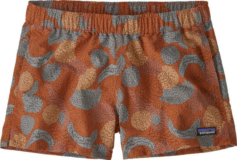 Barely Baggies Shorts, 2.5" Inseam - Womens - solar swirl / redtail rust 1