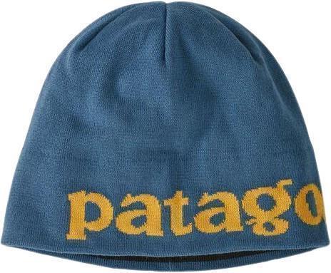 Beanie Hat - Logo Belwe Knit / Wavy Blue 1